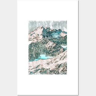 Solden Austria Snowy Alps. For Mountain Lovers. Posters and Art